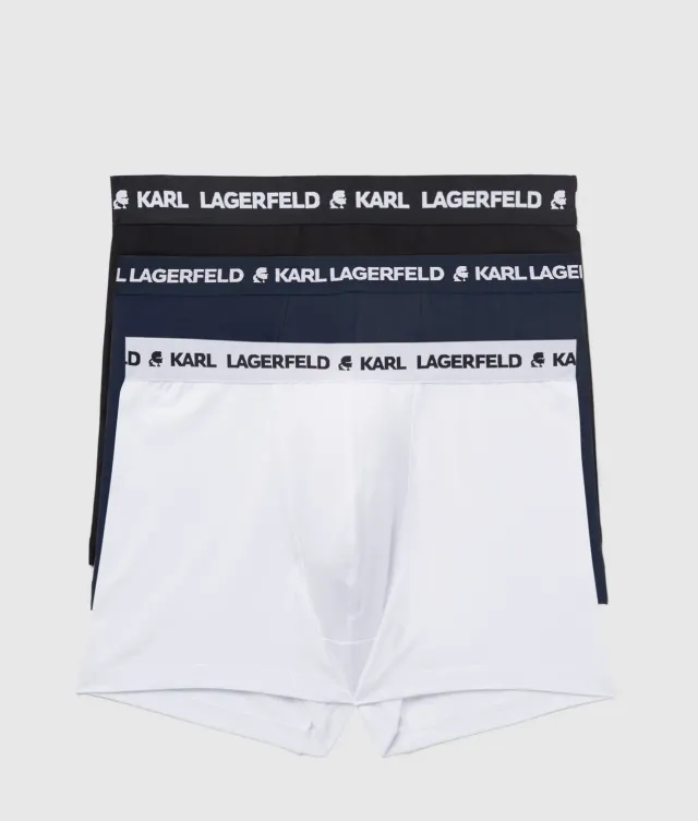 Karl Lagerfeld Logo Trunks 3er-Pack Gr. XS-XL Bio-Baumwolle