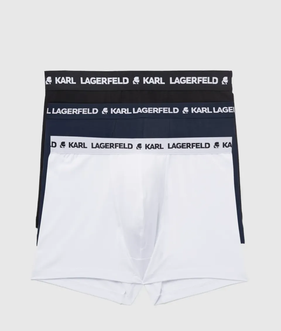 Karl Lagerfeld Logo Trunks 3er-Pack Gr. XS-XL Bio-Baumwolle