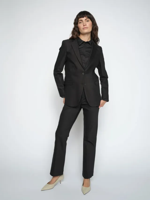 Mos Mosh Ellen Night Pant Stoffhose Schwarz
