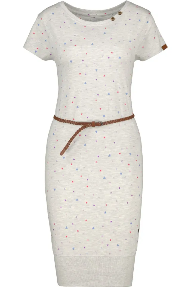 Alife & Kickin ColetteAK B Shirtkleid Grau Jersey Gürtel