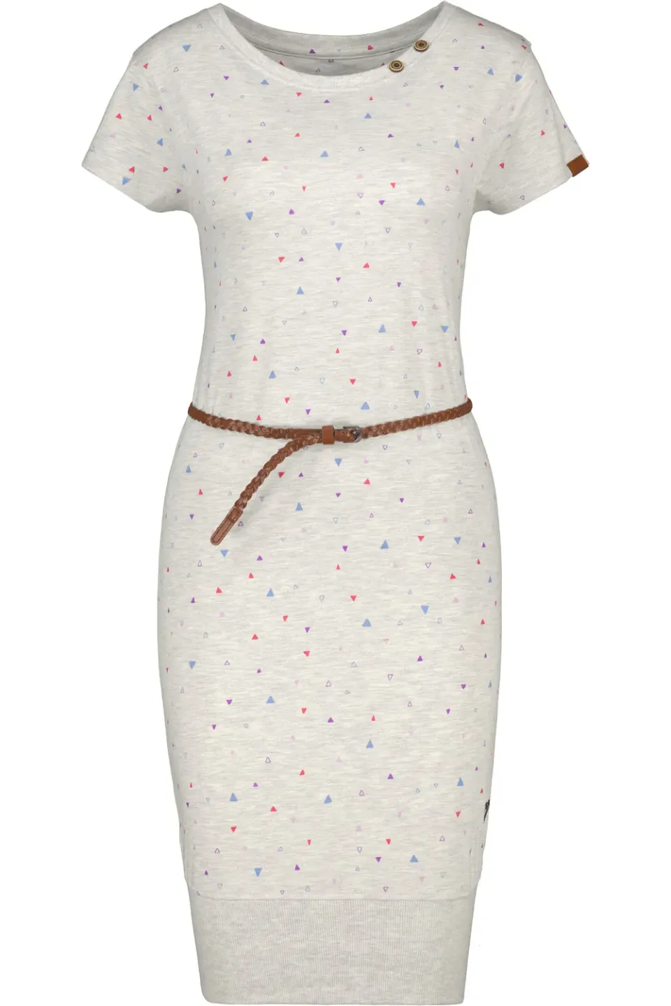 Alife & Kickin ColetteAK B Shirtkleid Grau Jersey Gürtel