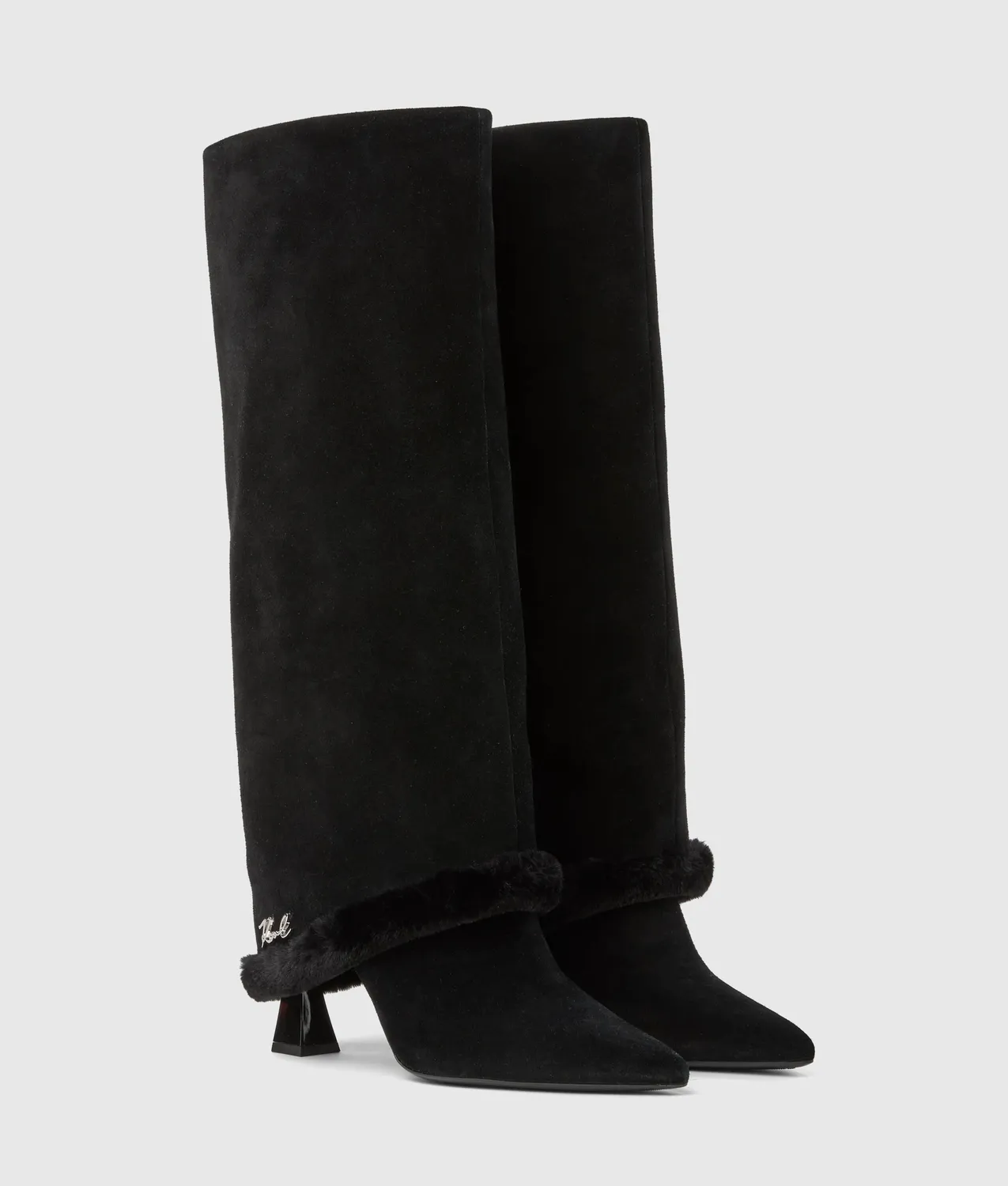 Karl Lagerfeld Debutante Stiefel hoch Stilettoabsatz