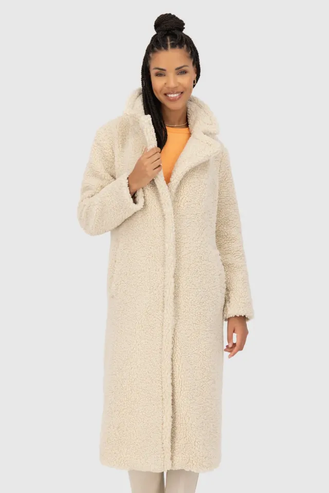 Alife & Kickin HariAK A Teddy Mantel Beige Damen