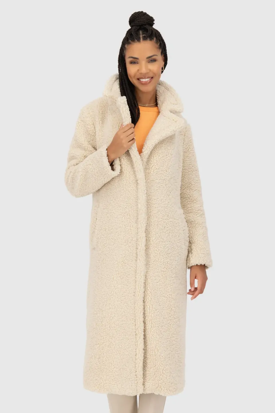 Alife & Kickin HariAK A Teddy Mantel Beige Damen
