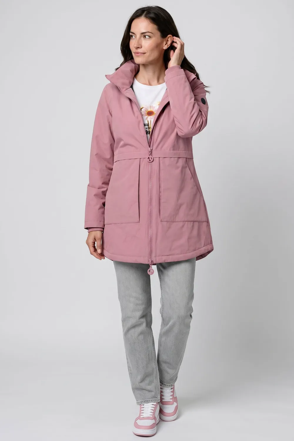 Alife & Kickin MaluAK A Parka Rot Damen Winter