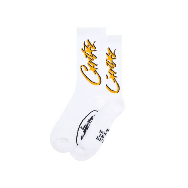 Corteiz Allstarz Socken Weiß 1 Paar Gr. 6-12
