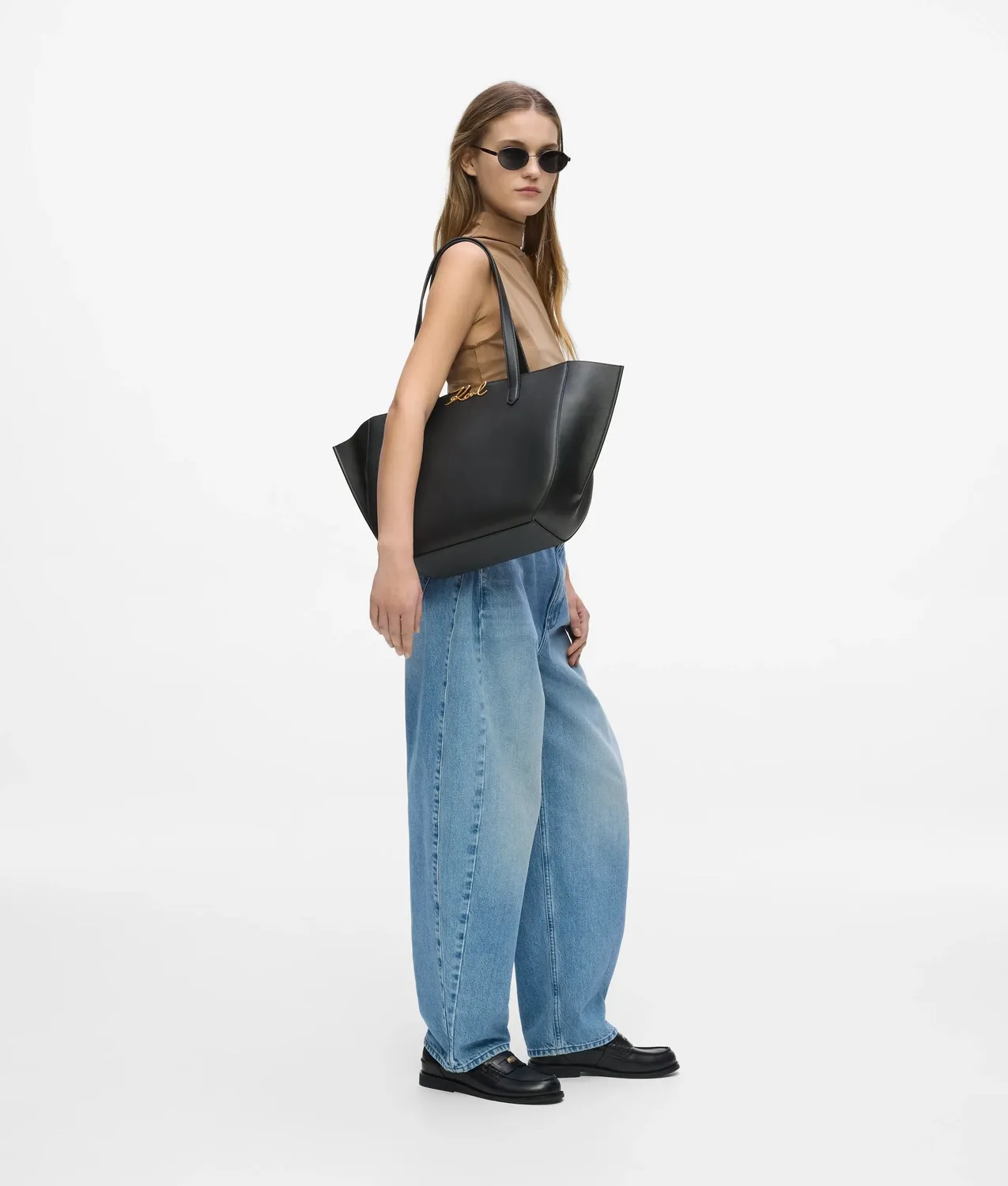 Karl Lagerfeld K/Signature Medium Tote Tasche Leder