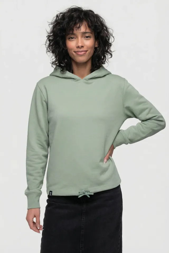 Alife & Kickin MalinAK A Hoodie Hellgrün Damen Baumwolle