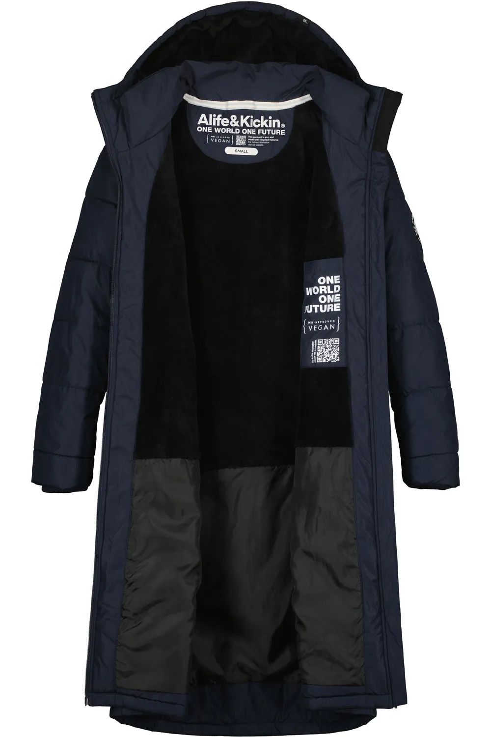 Alife & Kickin VedaAK A Parka Dunkelblau Stepp Winter