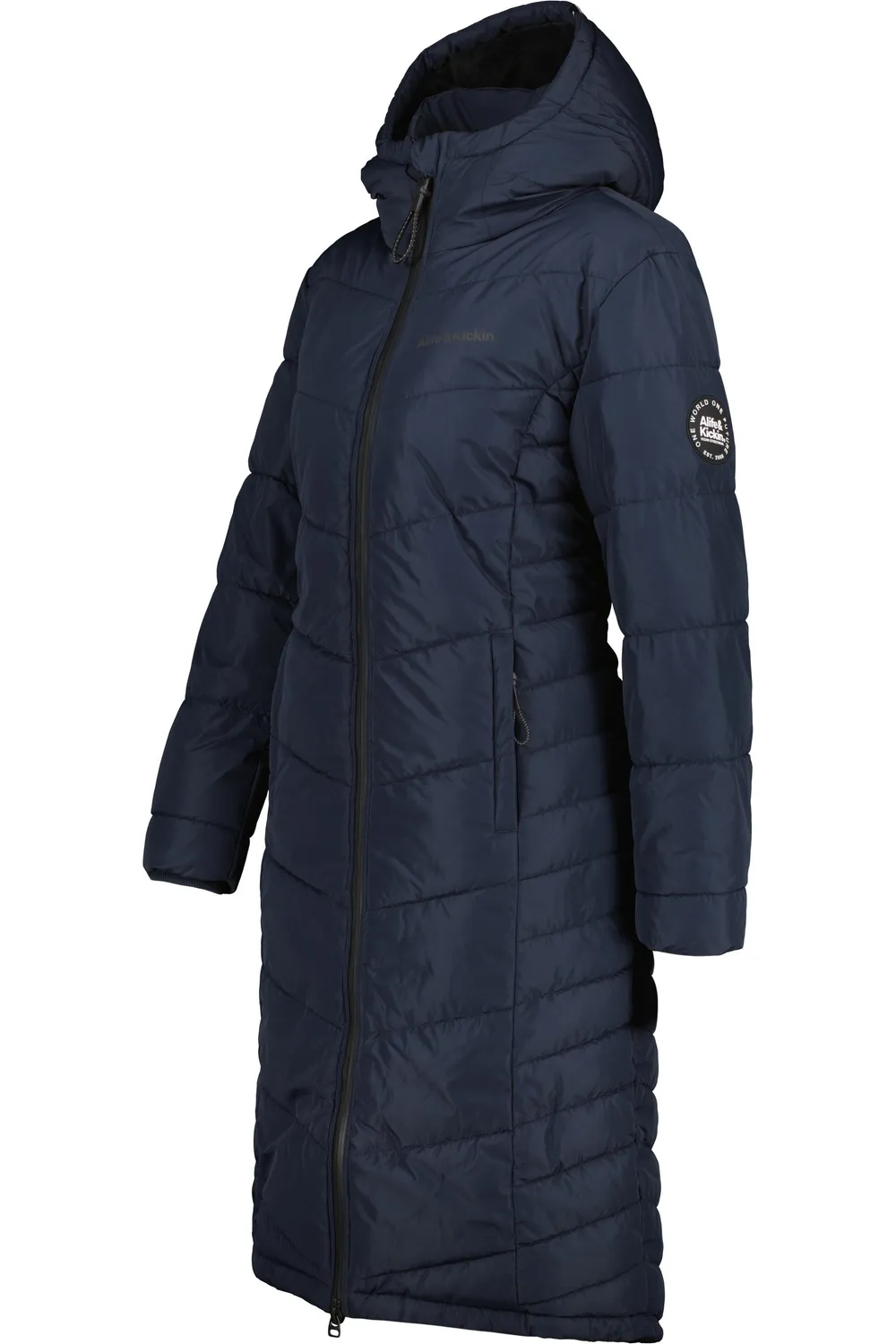 Alife & Kickin VedaAK A Parka Dunkelblau Stepp Winter