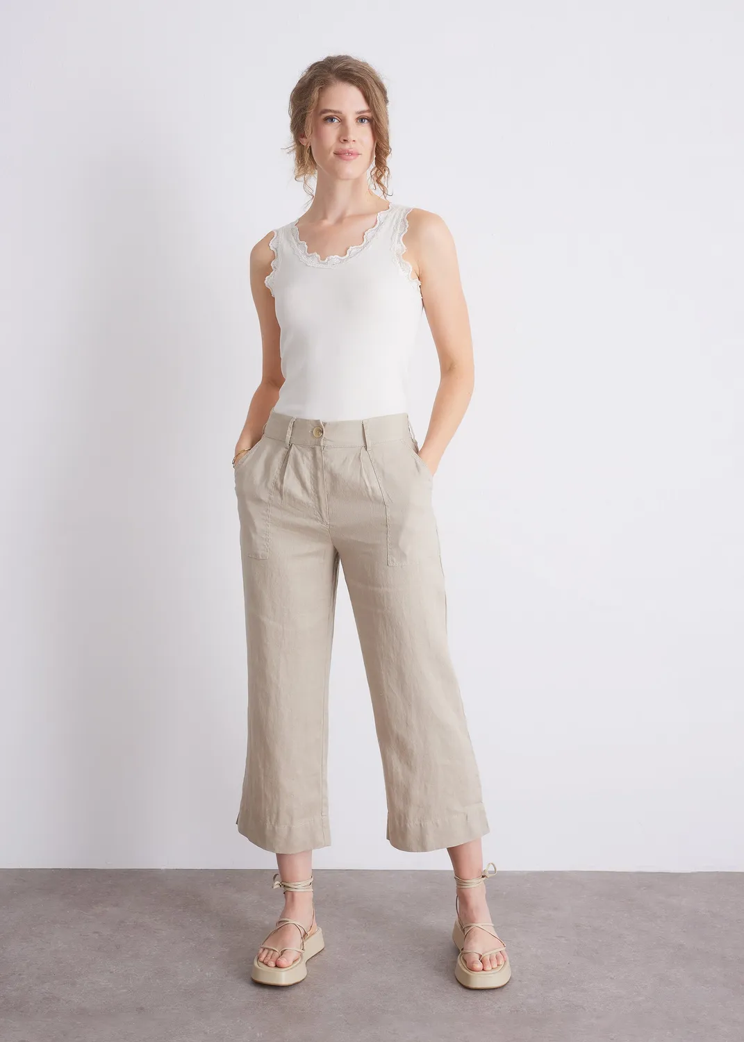 Senatex Leinen-Culotte Cream aus reinem Leinen