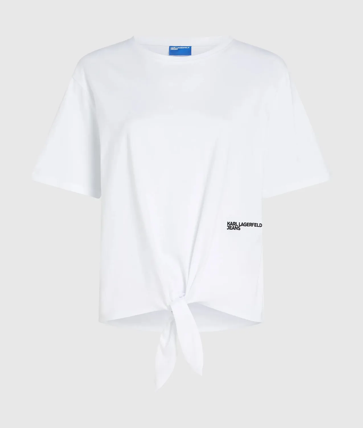 Karl Lagerfeld KL Jeans Tie Detail T-Shirt Bio