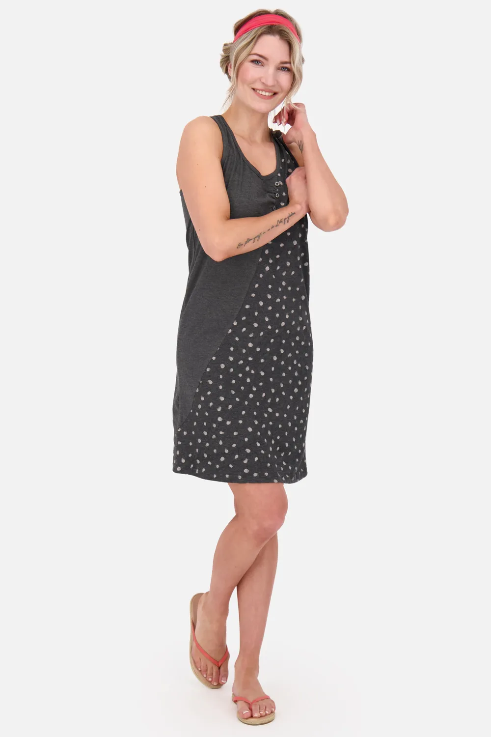 Alife & Kickin CameronAK B Dress Kleid Schwarz Ärmellos