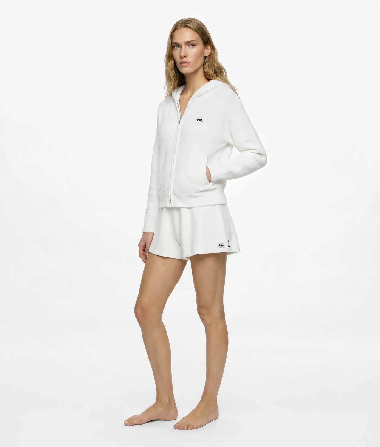 Karl Lagerfeld Ikon Choupette Fluffy Loungewear Shorts Plüsch