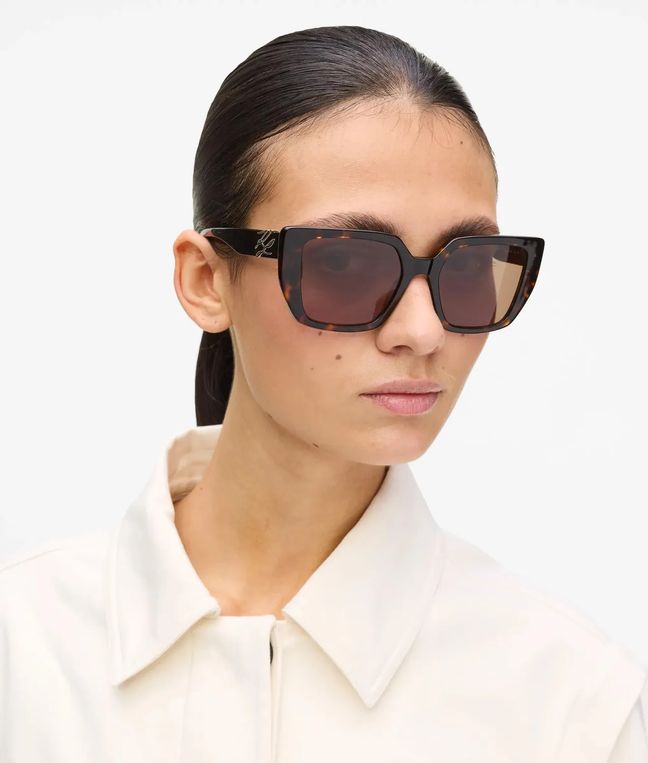 Karl Lagerfeld Autograph Chunky Sonnenbrille One Size