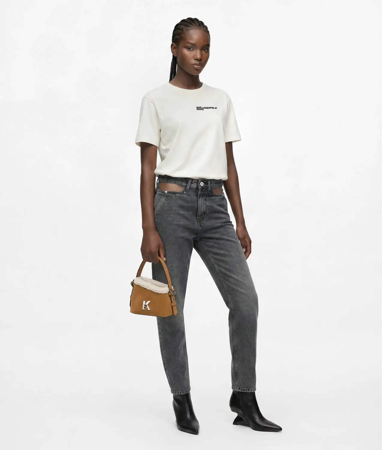 Karl Lagerfeld KL Jeans Tied-hem T-Shirt Baumwolle XS-XL