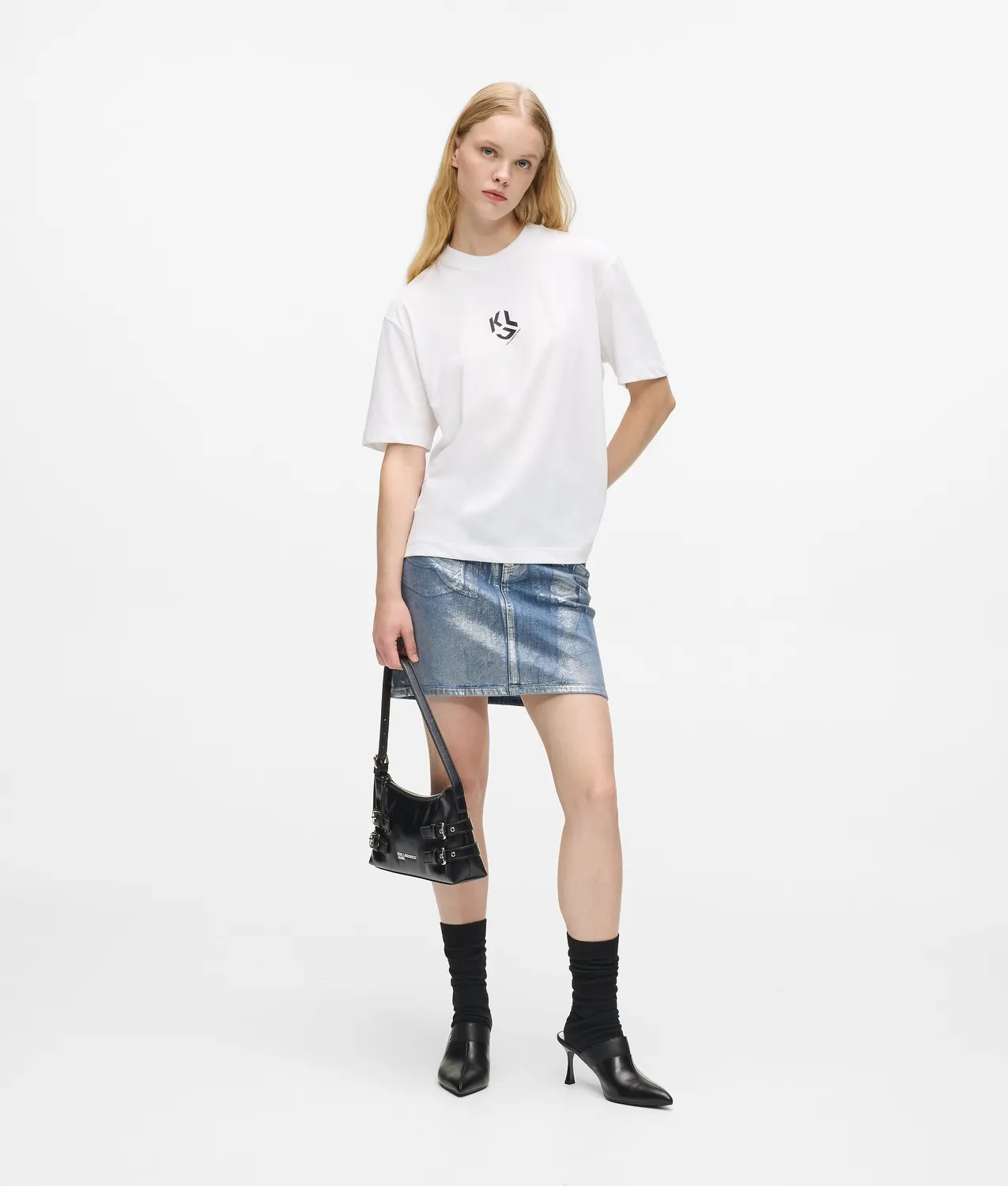 Karl Lagerfeld Jeans Monogram T-Shirt Regular Herren Damen