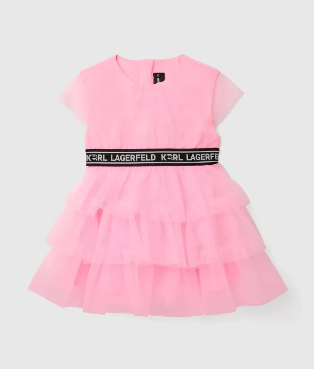 Karl Lagerfeld Baby Tutukleid Kleid ärmellos Rüschen