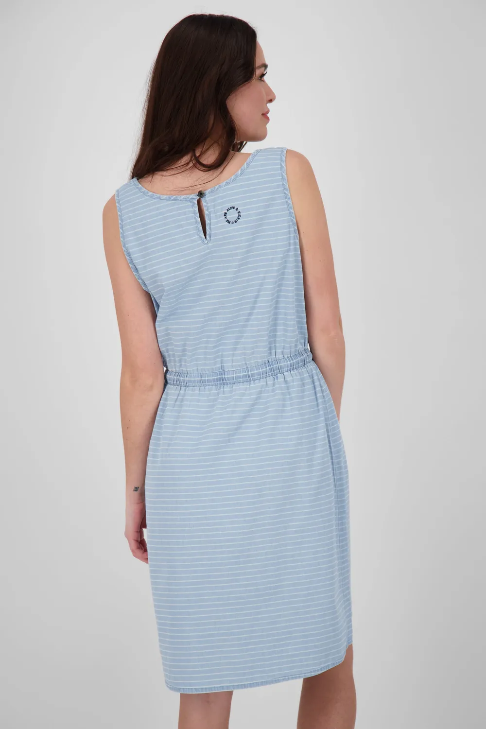Alife & Kickin DojaAK DNM B Kleid Hellblau kurz