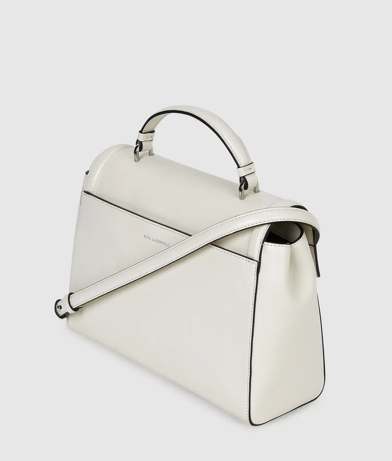 Karl Lagerfeld K/Autograph Top Handle Bag Leder schwarz
