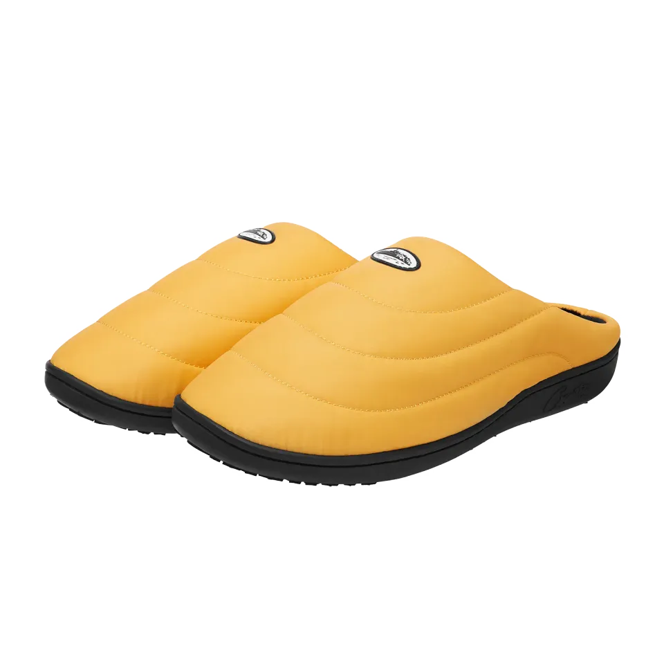 Corteiz Crib Crep Hausschuhe Gelb Microfleece