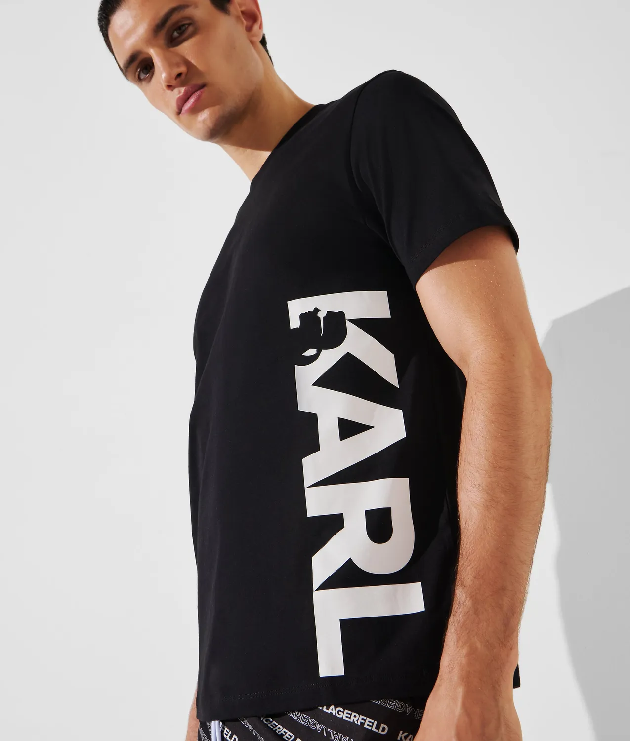 Karl Lagerfeld Logo Beach T-Shirt Herren kurz