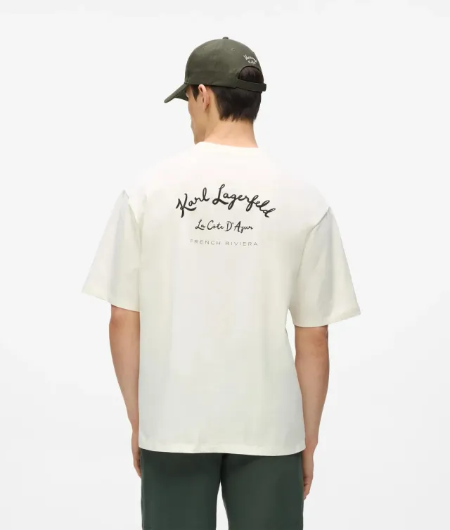 Karl Lagerfeld Côte D'Azur T-Shirt Bio-Baumwolle