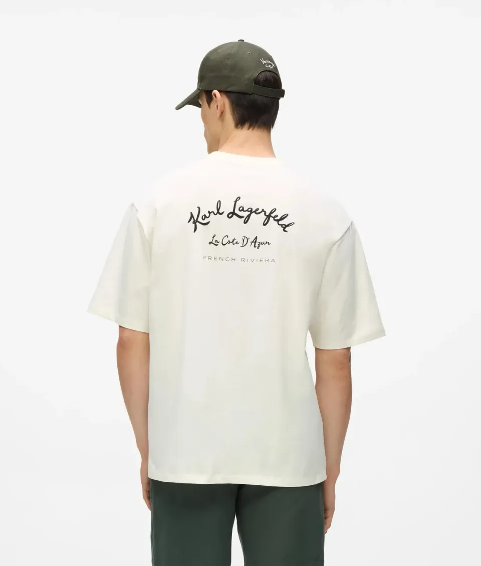 Karl Lagerfeld Côte D'Azur T-Shirt Bio-Baumwolle