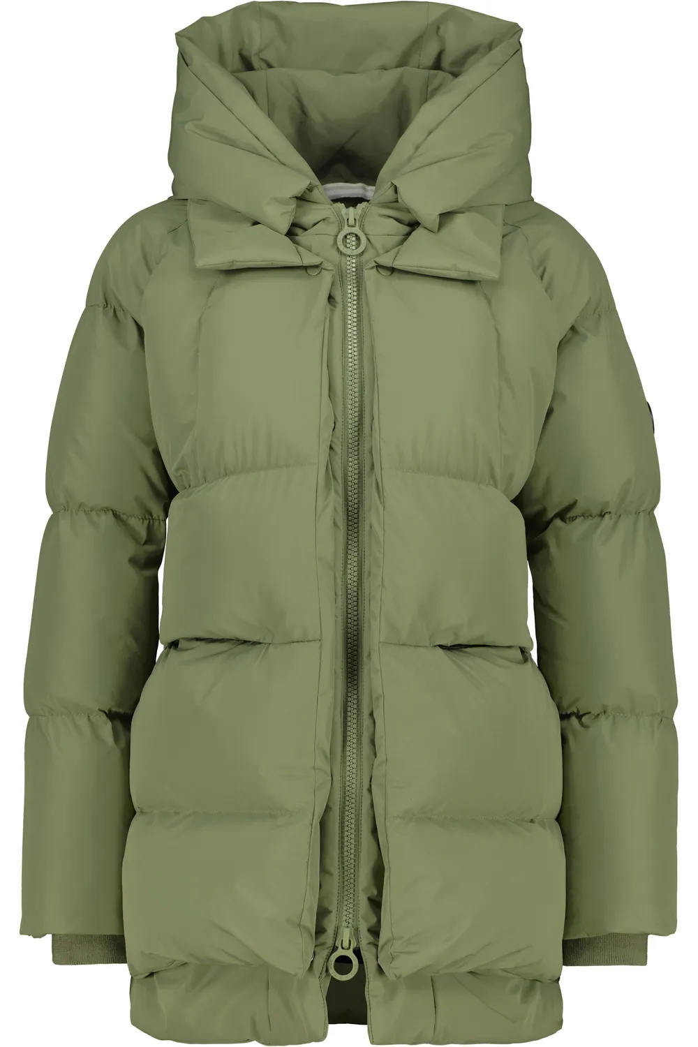 Alife & Kickin LykkeAK A Puffer Parka Damen grün gefüttert