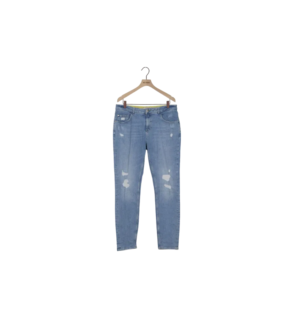 Mos Mosh MMBradford Scratch Jeans Hellblau 30 Secondhand