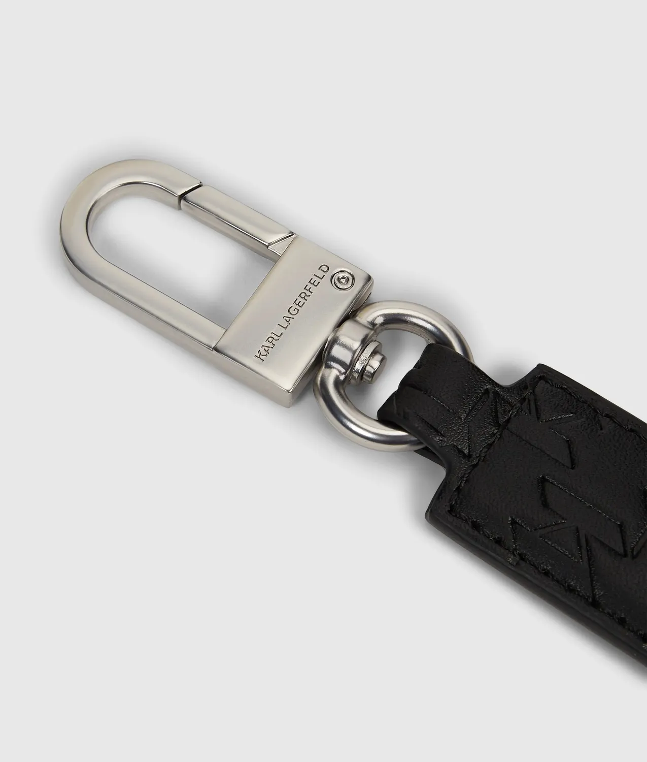 Karl Lagerfeld K/Monogram Schlüsselanhänger geprägt Metall
