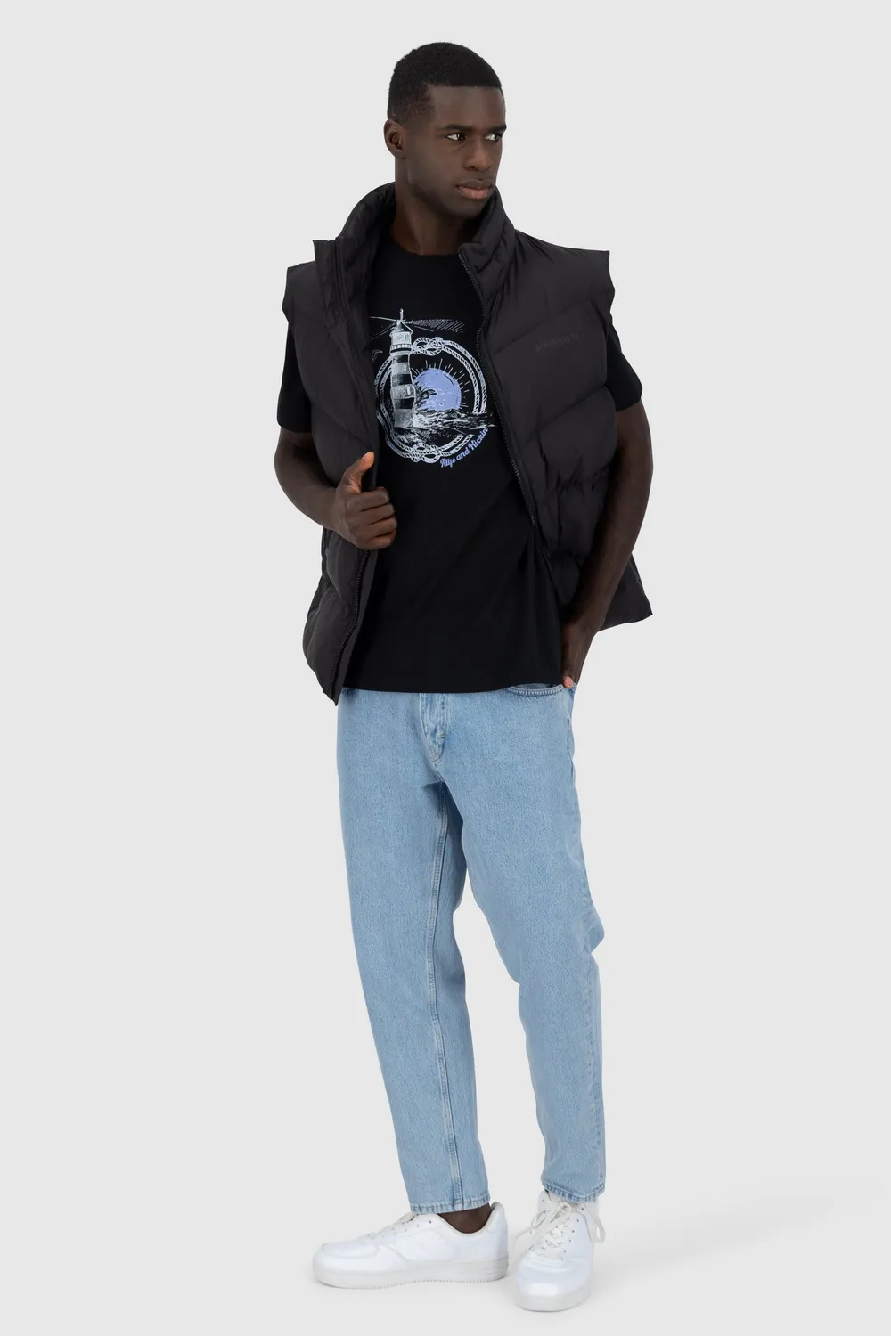 Alife & Kickin BrodyAK P T-Shirt schwarz Herren Baumwolle