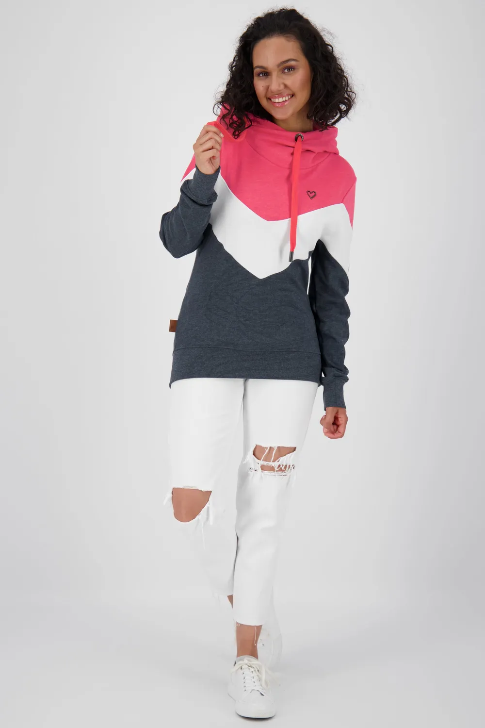 Alife & Kickin StellaAK A Sweat rot Kapuzenpullover Damen