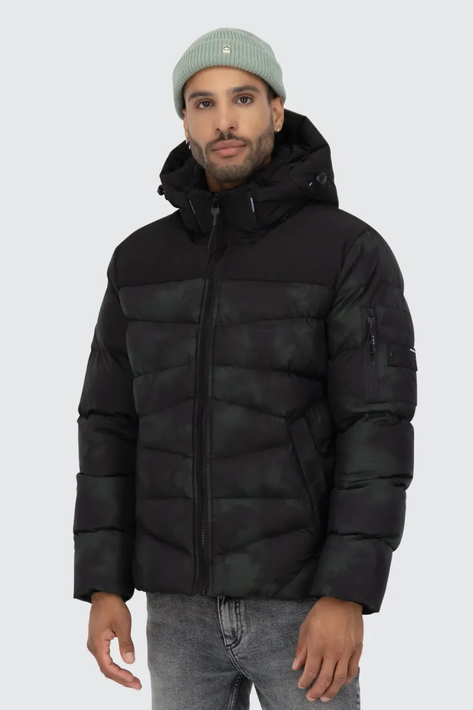 Alife & Kickin HenryAK B Puffer Jacket Schwarz Herren