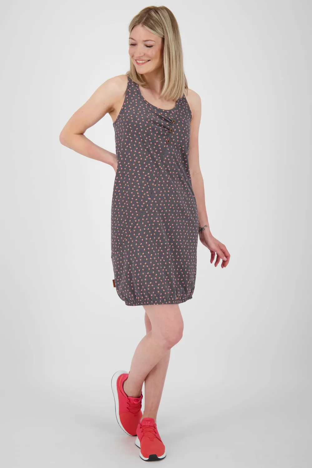 Alife & Kickin CameronAK B Kleid Grau gemustert