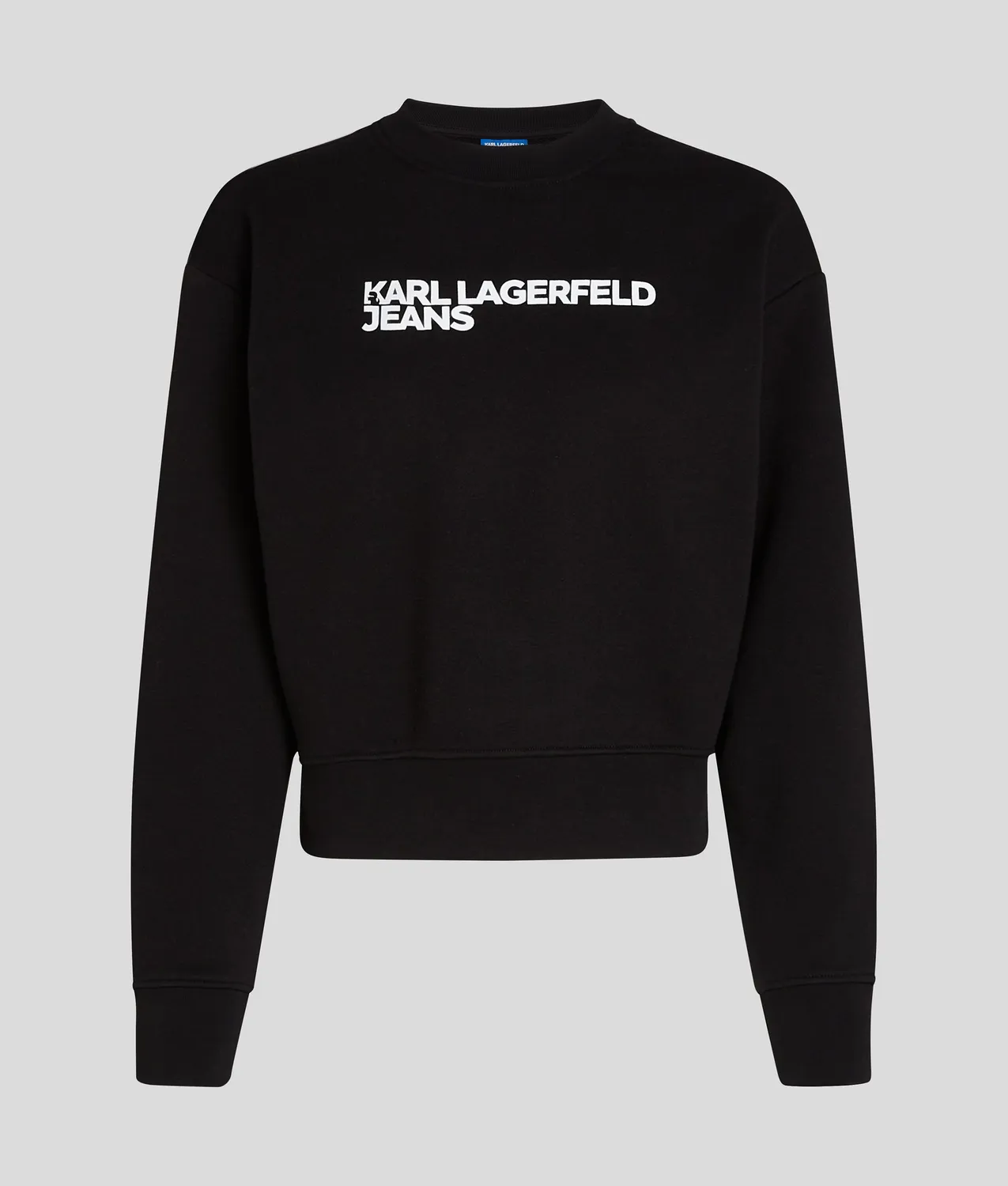 Karl Lagerfeld KL Jeans Logo Sweatshirt schwarz Baumwolle