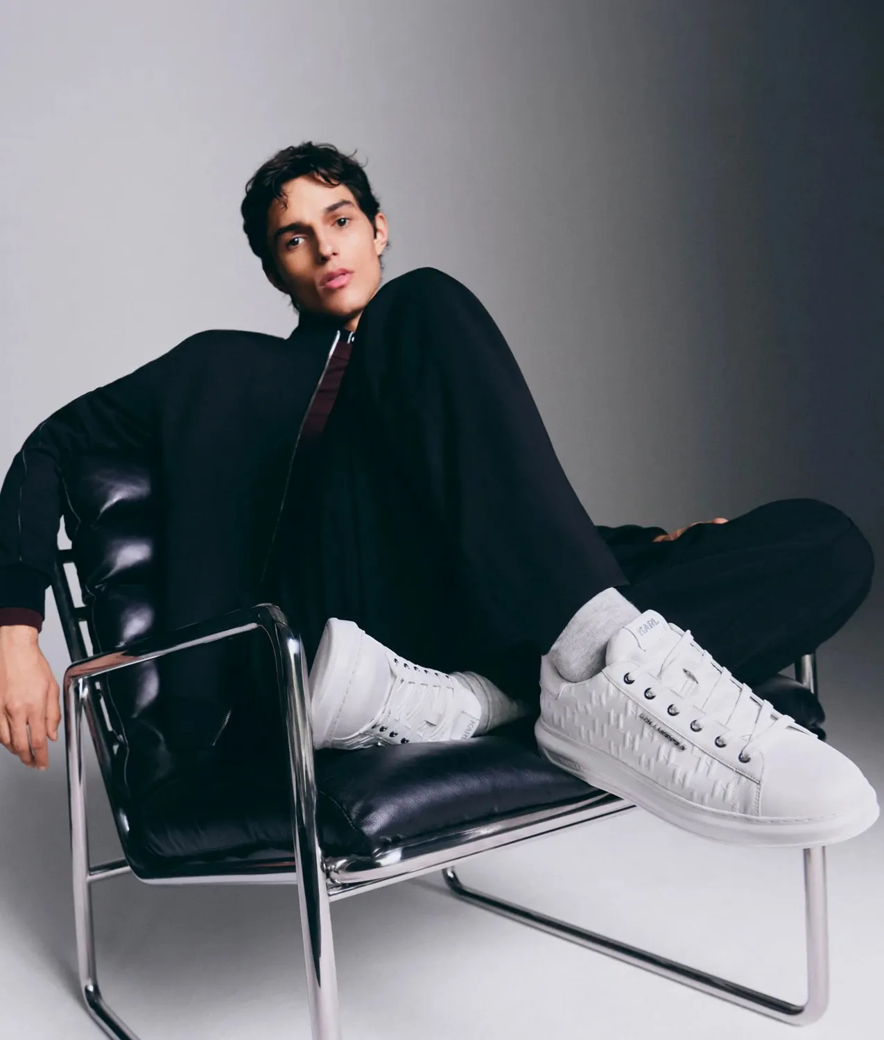 Karl Lagerfeld Kapri Monogram Sneaker 42 Leder