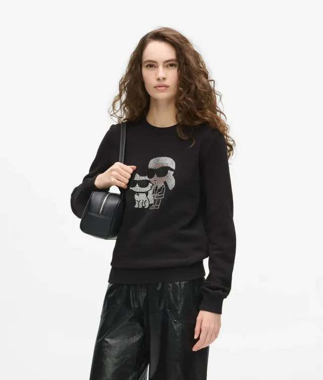 Karl Lagerfeld Ikon Rhinestone Sweatshirt Unisex Strass