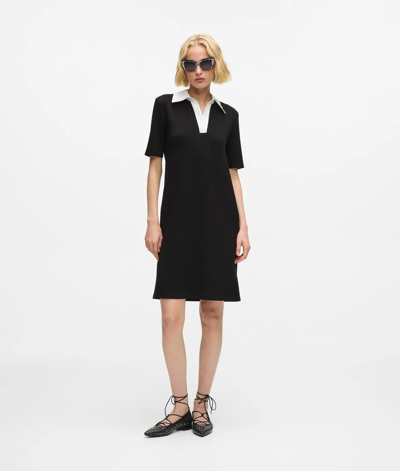 Karl Lagerfeld Signature Polokleid Jersey