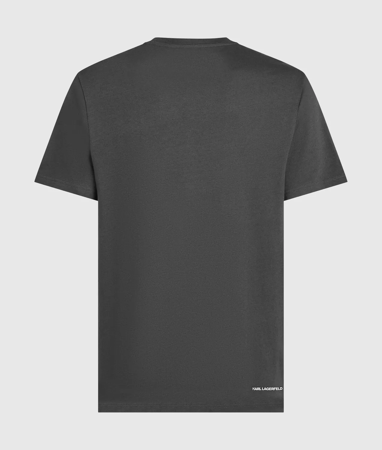 Karl Lagerfeld Monogram T-Shirt Wollmix Rundhals Ton-in-Ton