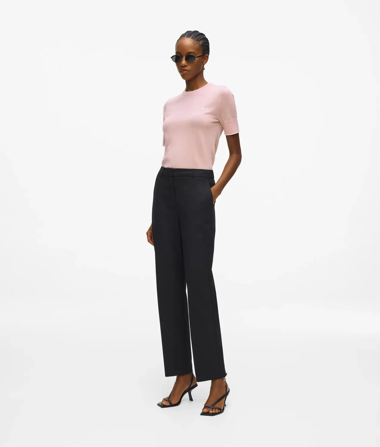 Karl Lagerfeld Merino T-Shirt Kurzarm Merinowolle