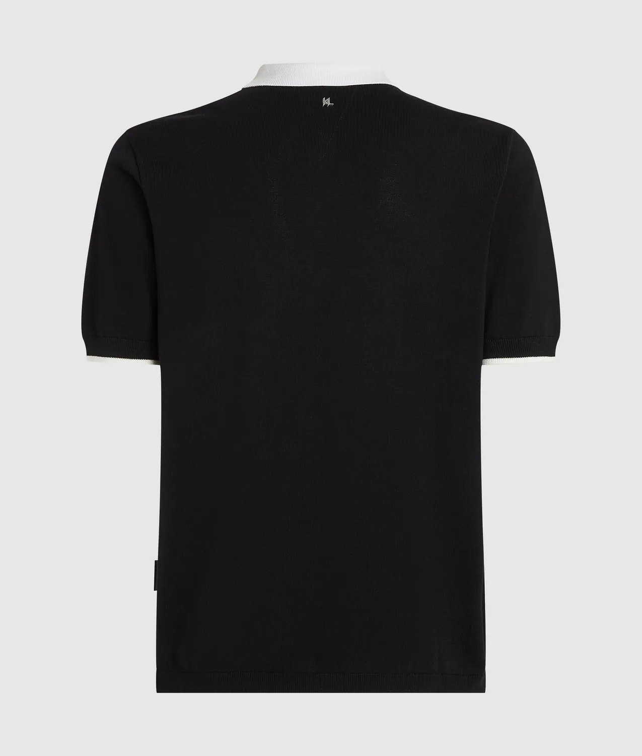 Karl Lagerfeld Contrast Collar Polohemd mit Zip