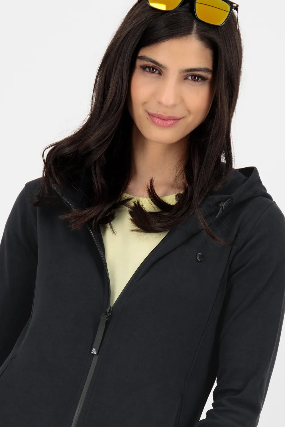 Alife & Kickin LissandraAK A Sweatjacke Schwarz Kapuze