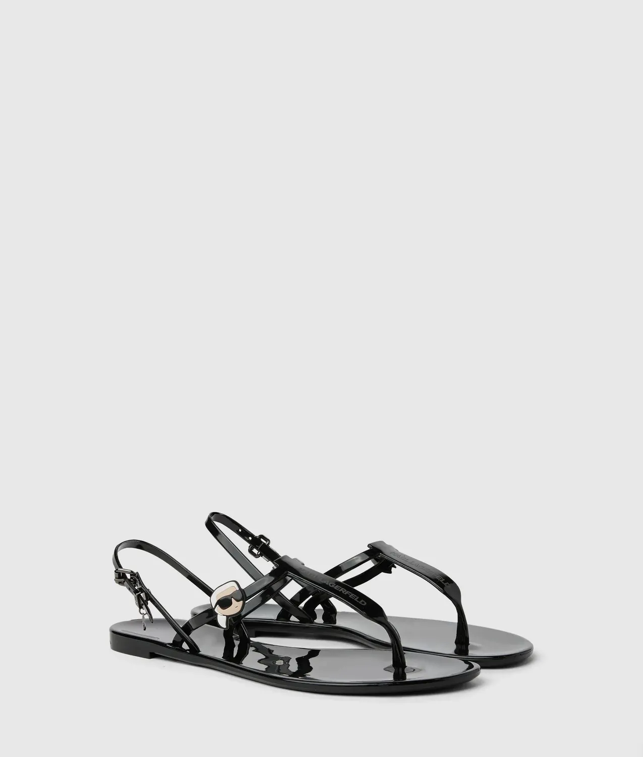 Karl Lagerfeld Ikon NFT Jelly Sandalen Gummi transparent