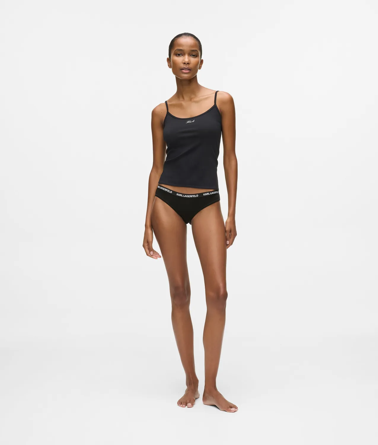 Karl Lagerfeld Logo Slip 3er-Pack Baumwolle Bund