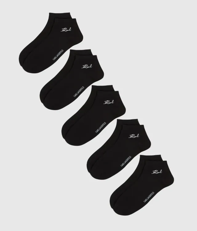 Karl Lagerfeld Signature Socken kurz 5er-Pack