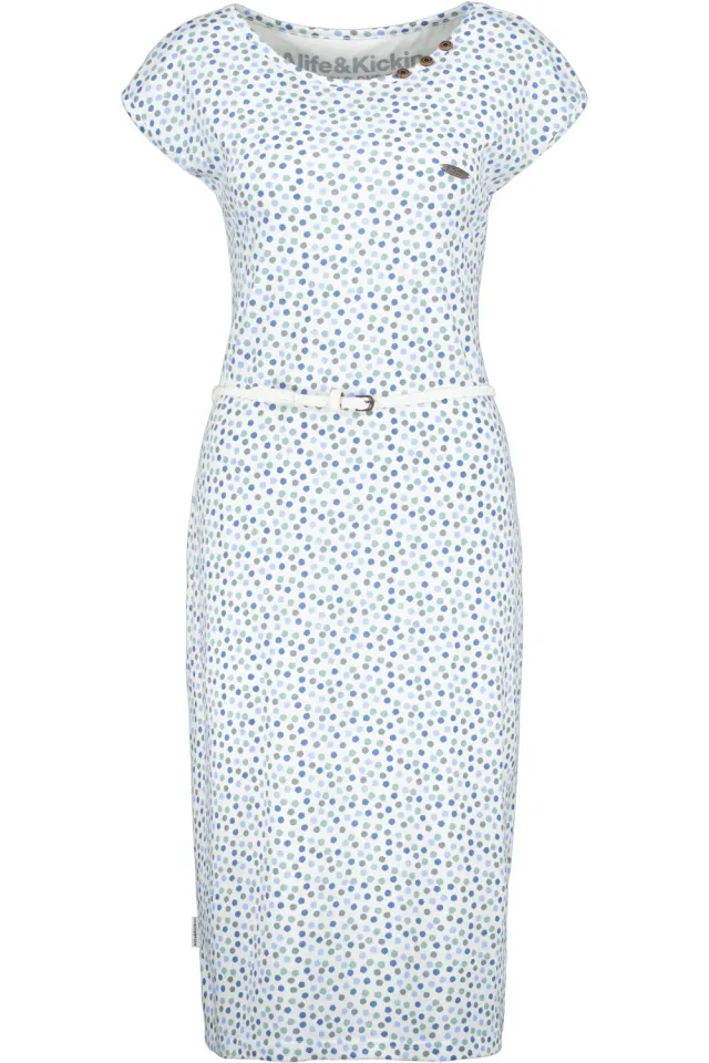 Alife & Kickin MelliAK Kleid weiß Alloverprint