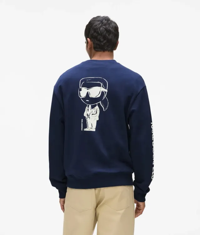 Karl Lagerfeld Ikon Sweatshirt Rücken-Print