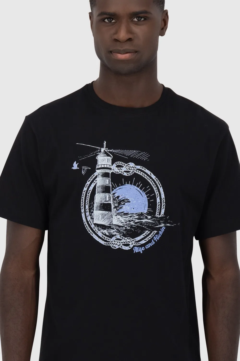 Alife & Kickin BrodyAK P T-Shirt schwarz Herren Baumwolle