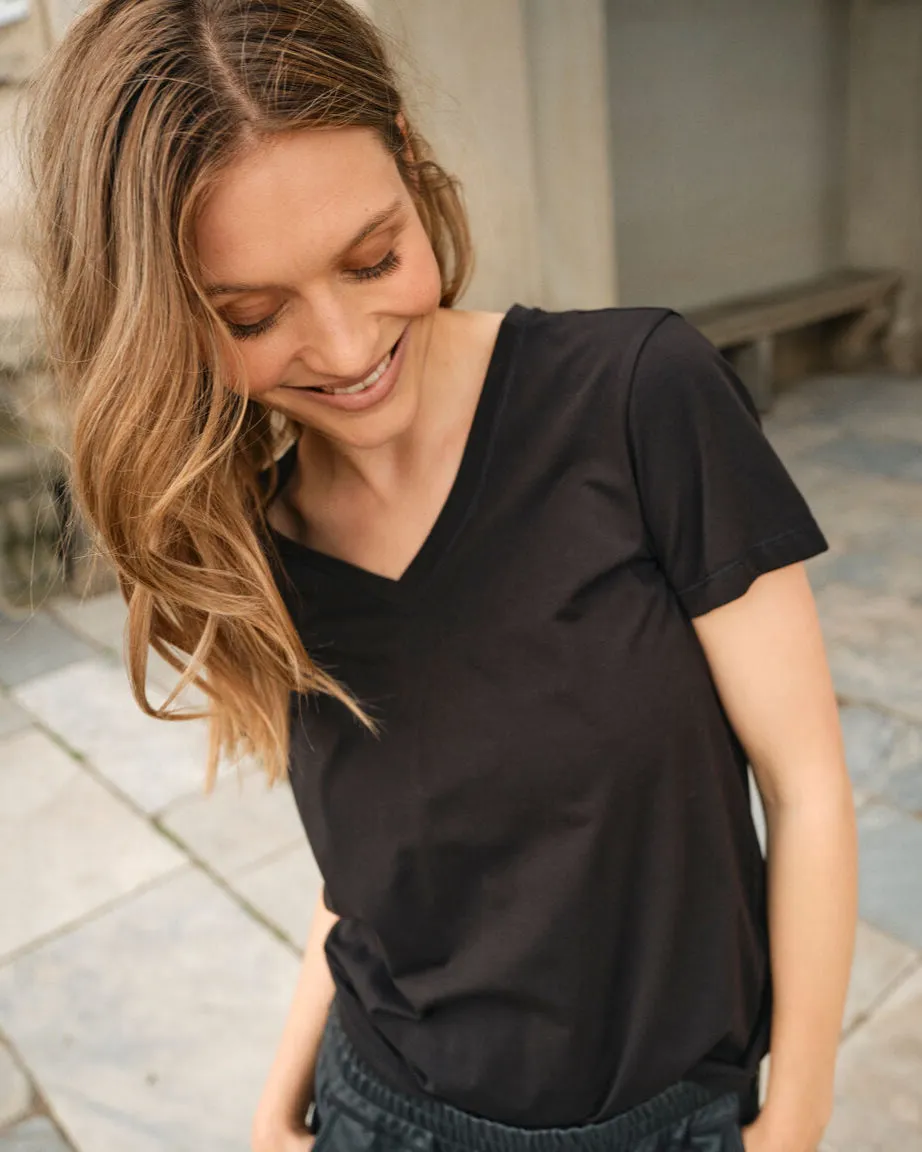 Mos Mosh MMDala V-Neck T-Shirt leicht Regular
